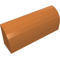 10314 - Brick Curved 1 x 4 x 1 1/3 No Studs - Medium Nougat