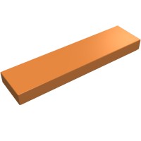 2431 - Tile 1 x 4 with Groove - Medium Nougat