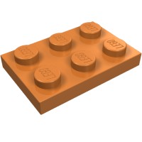 3021 - Plate 2 x 3 - Medium Nougat