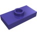 15573 - Dark Purple - Plate Special 1 x 2 with 1 Stud with Groove and Inside Stud Holder (Jumper)