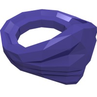 15619 - Minifig Neckwear Bandana (Ninjago) - Dark Purple