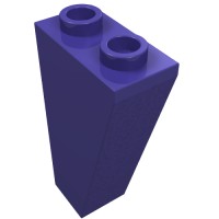 2449 - Slope Inverted 75Â° 2 x 1 x 3 - Dark Purple