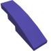 11153 - Dark Purple - Slope Curved 4 x 1 No Studs [Stud Holder with Symmetric Ridges]