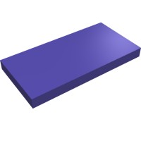 87079 - Tile 2 x 4 with Groove - Dark Purple