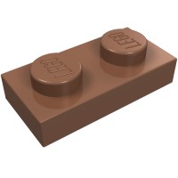 3023 - Plate 1 x 2 - Light Brown